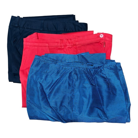 SET OF 3 Vintage Designer Dress Pants Trousers Blue, Red, Black LOT - Picture 1 of 8